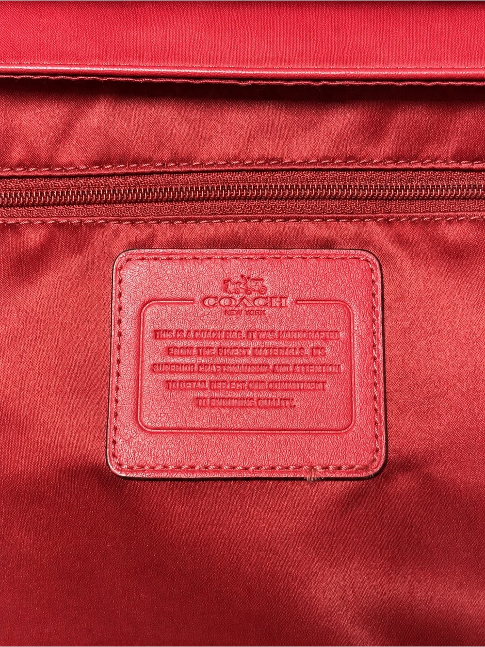 Coach Taylor Mini Flap Crossbody Bag F31844 Berry Red Leather - Picture 7 of 12